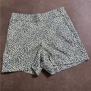 J. Crew High Waist Leopard Print Shorts